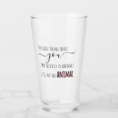 Grappige en ondeugende typografie Drink glas (Voorkant)