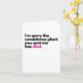 Grappige en Ongewoon Specifieke Condoleancekaart Kaart (Gele Bloem)