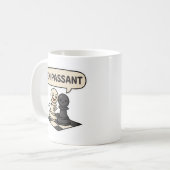 Grappige En Passant Schaker Koffiemok (Voorkant links)
