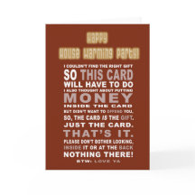 Grappige en sarcastische housewarming Kaart