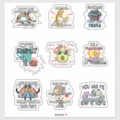 Grappige en sarcastische Vinyl Stickers (Vel)