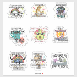 Grappige en sarcastische Vinyl Stickers