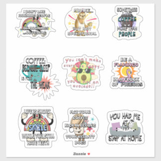 Grappige en sarcastische Vinyl Stickers