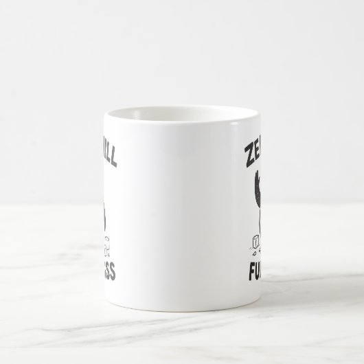 Grappige en sarcastische Zero Chill Full Sass Ping Koffiemok (Center)