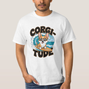 Grappige en Schattige Corgi Design T-shirt