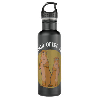 grappige en schattige Otters-cadeau voor Wereldott Waterfles