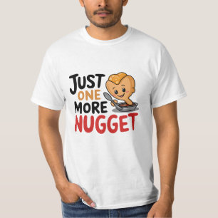 Grappige en Schattigee Chicken Nugget Design T-shirt