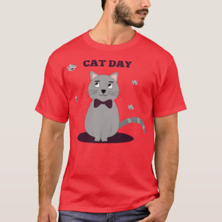 Grappige en Schattigee kattendag T-shirt