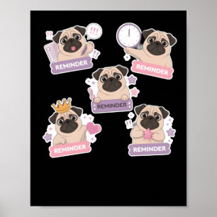 Grappige en Schattigee puppyherinnering voor je da Poster