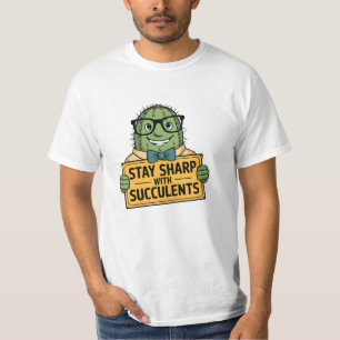 Grappige en Schattigee Succulent Lover Graphics T-shirt