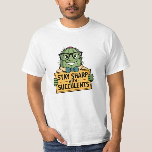 Grappige en Schattigee Succulent Lover Graphics T-shirt (Voorkant)