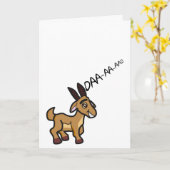 Grappige en Schattigee Talking Goat Vaderdag Kaart (Gele Bloem)