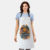 Grappige en spookachtige Halloween Quotes Gelukkig Schort (Gedragen)