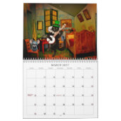 Grappige en Whimsical Kattenliefhebber Kalender (Mar 2027)