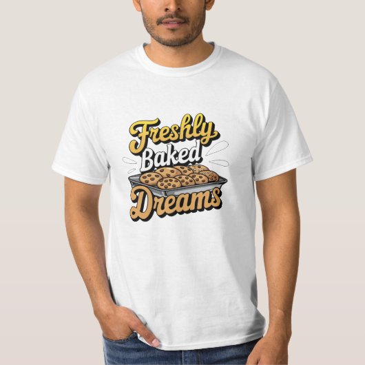 Grappige en zoete Cookie Lover Graphics T-shirt (Voorkant)