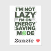 Grappige Energiebesparende Modus Sticker (Vel)