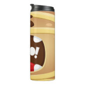 Grappige enge Boo Mummy Halloween Thermosbeker (Geroteerd rechts)