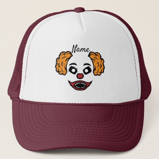 Grappige Enge Clown Thunder_Cove Trucker Pet (Voorkant)