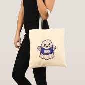 Grappige enge geest illustratie ontwerp tote bag (Voorkant (product))
