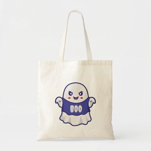 Grappige enge geest illustratie ontwerp tote bag (Voorkant)