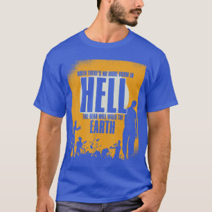 Grappige enge griezelige zombie minnaar horror fan t-shirt