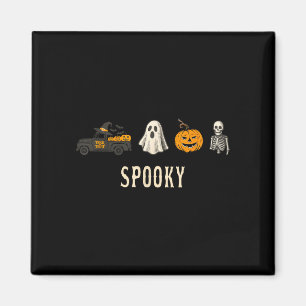 Grappige enge halloween schattige vrachtwagen spoo magneet