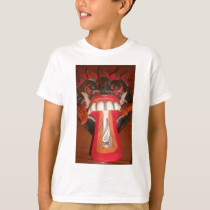 Grappige enge rare tong Halloween-masker T-shirt