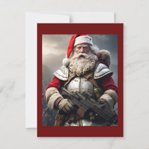 Grappige enge Santa Ondeugend Lijst Briefkaart