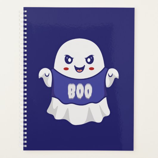Grappige enge spookillustratie ontwerp planner (Voorkant)