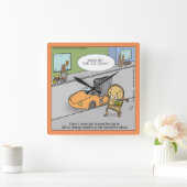 Grappige enge toaster wandklok (Huis)