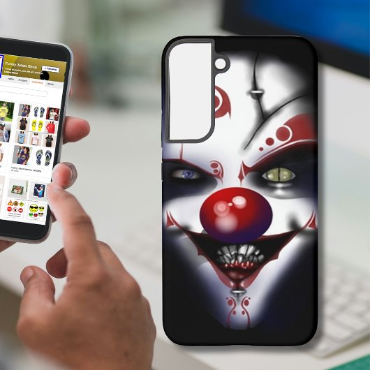 Grappige & Enge Vervanging Chirurg Evil Clown Samsung Galaxy Hoesje