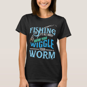 Grappige engel citaat angler geschenk "Het draait T-shirt