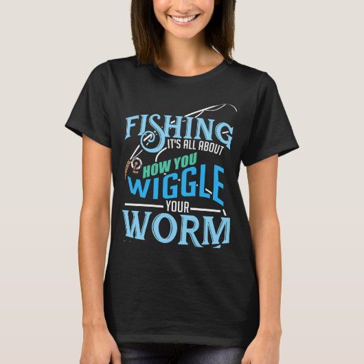 Grappige engel citaat angler geschenk "Het draait  T-shirt (Voorkant)