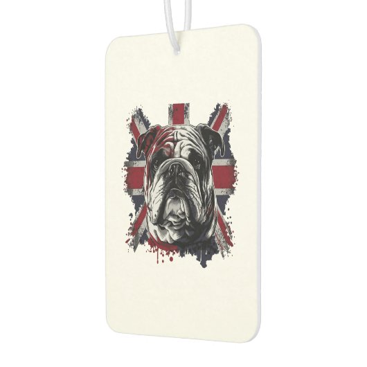 Grappige Engelse bulldog Luchtverfrisser (Links)