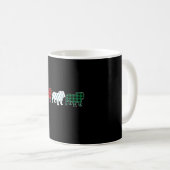 Grappige Engelse Bulldog Rood Geruite Kersthond Li Koffiemok (Voorkant rechts)