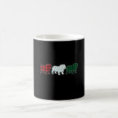 Grappige Engelse Bulldog Rood Geruite Kersthond Li Koffiemok (Center)