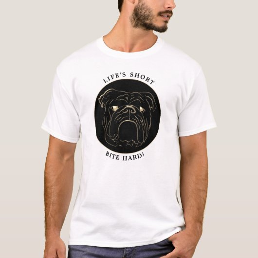 Grappige Engelse Bulldog T-shirt (Voorkant)