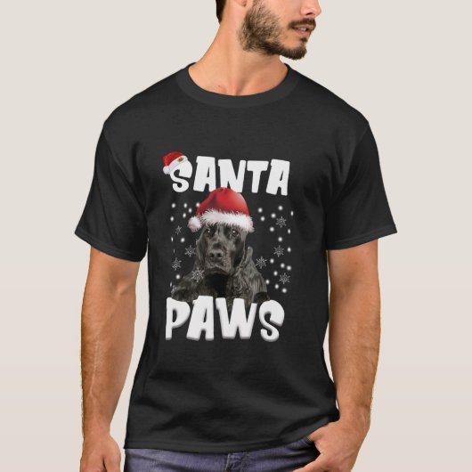 Grappige Engelse Cocker Spaniel Kerstmis Lichten B T-shirt (Voorkant)