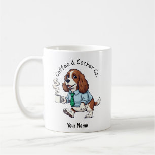 Grappige Engelse Cocker Spaniel Zakelijke Kleding Koffiemok