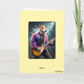 Grappige Engelse Foxhound Rocker Kaart (Achterkant)