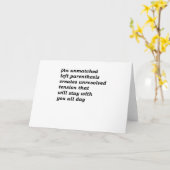 Grappige Engelse grammatica - ongeëvenaarde haakje Kaart (Gele Bloem)