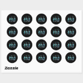 Grappige Engelse interpunctie ontwerp Sticker (Vel)