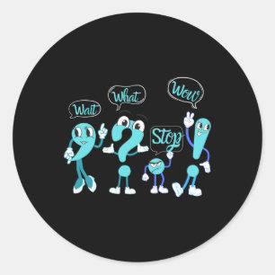 Grappige Engelse interpunctie ontwerp Sticker