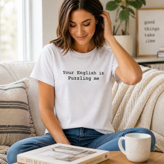 Grappige Engelse leraar grammatica T-shirt