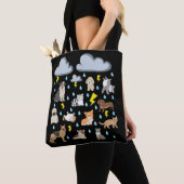 Grappige Engelse uitdrukking Regenachtige katten e Tote Bag (Dichtbij)