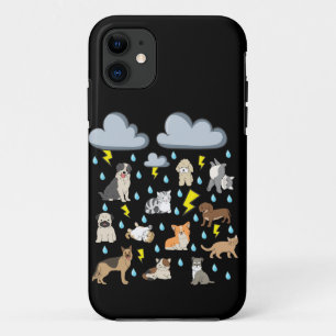 Grappige Engelse uitdrukking Regenende katten en h Case-Mate iPhone Case