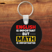 grappige Engelse Wiskunde woordkunst leraren Sleutelhanger (Voorkant)