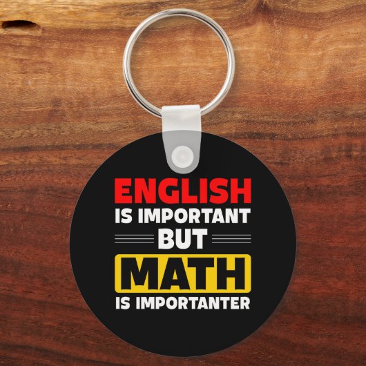 grappige Engelse Wiskunde woordkunst leraren Sleutelhanger (Voorkant)