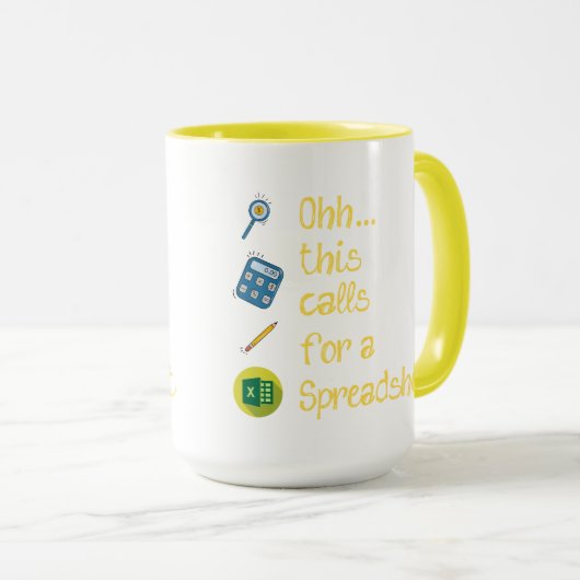 Grappige Engineer - Ohh dit vraagt om een spreadsh Mok (Voorkant rechts)