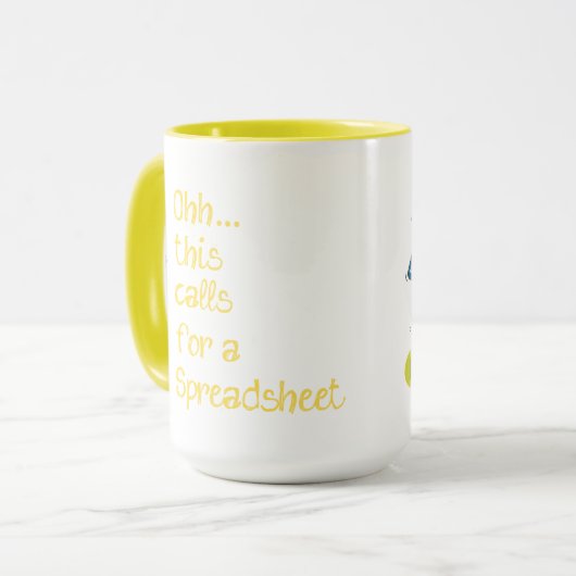 Grappige Engineer - Ohh dit vraagt om een spreadsh Mok (Voorkant links)